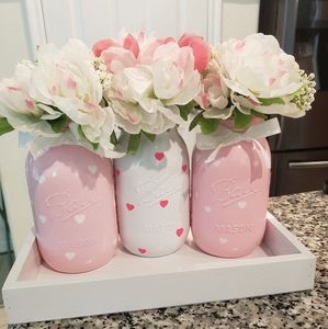 New Mason jar home decor set